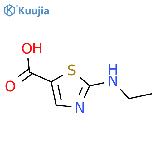 2-(ethylamino)-1,3-thiazole-5-carboxylic acid structure