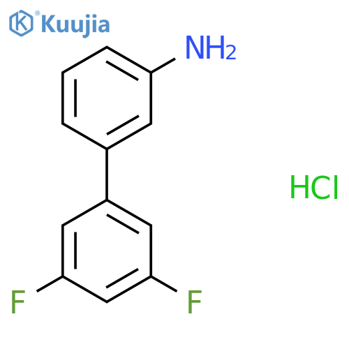 3-(3,5-Difluorophenyl)aniline hydrochloride structure