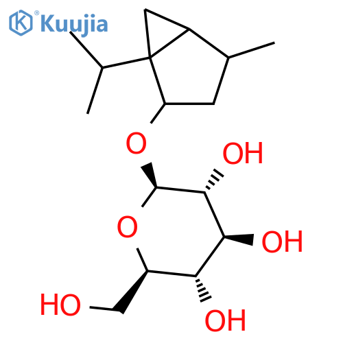 thujylalcohol-(beta-D-glucopyranoside) structure