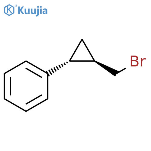 Benzene, [(1R,2R)-2-(bromomethyl)cyclopropyl]-, rel- structure