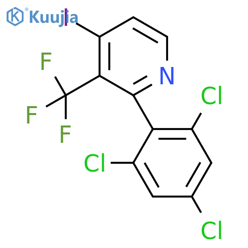 4-Iodo-2-(2,4,6-trichlorophenyl)-3-(trifluoromethyl)pyridine structure