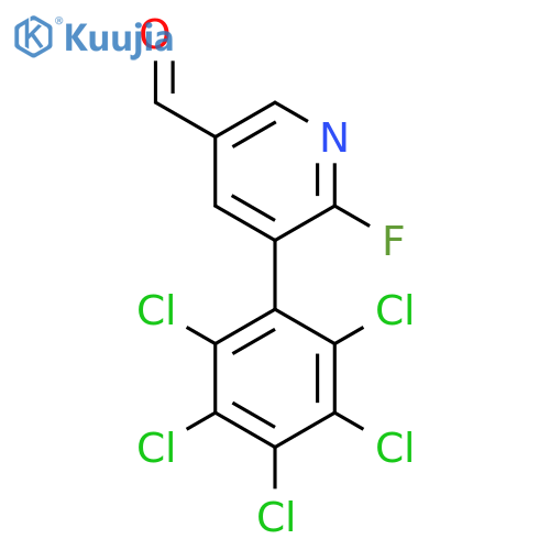 6-Fluoro-5-(perchlorophenyl)nicotinaldehyde structure