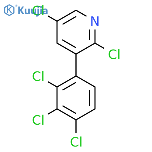 2,5-Dichloro-3-(2,3,4-trichlorophenyl)pyridine structure