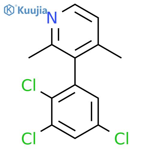 2,4-Dimethyl-3-(2,3,5-trichlorophenyl)pyridine structure