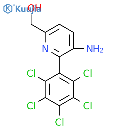 3-Amino-2-(perchlorophenyl)pyridine-6-methanol structure