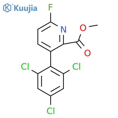 Methyl 6-fluoro-3-(2,4,6-trichlorophenyl)picolinate structure