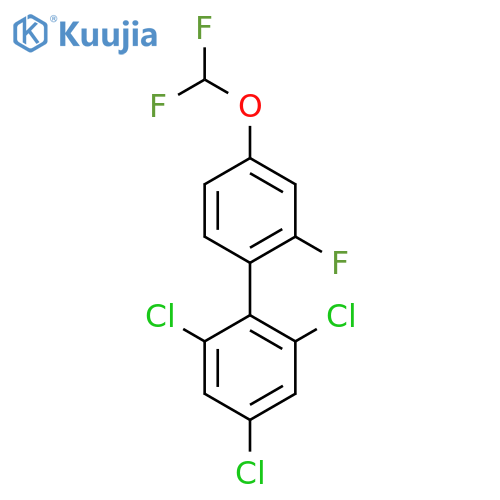 4'-(Difluoromethoxy)-2'-fluoro-2,4,6-trichlorobiphenyl structure
