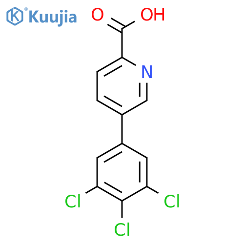 5-(3,4,5-Trichlorophenyl)picolinic acid structure