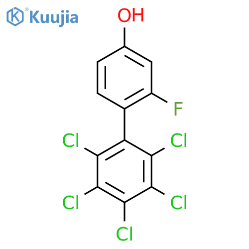 2-Fluoro-4-hydroxy-2',3',4',5',6'-pentachlorobiphenyl structure