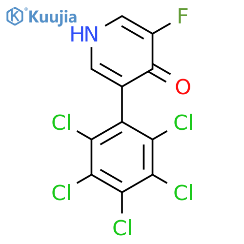 3-Fluoro-4-hydroxy-5-(perchlorophenyl)pyridine structure