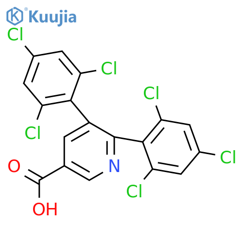 5,6-Bis(2,4,6-trichlorophenyl)nicotinic acid structure