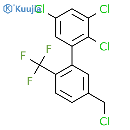 5'-(Chloromethyl)-2,3,5-trichloro-2'-(trifluoromethyl)biphenyl structure