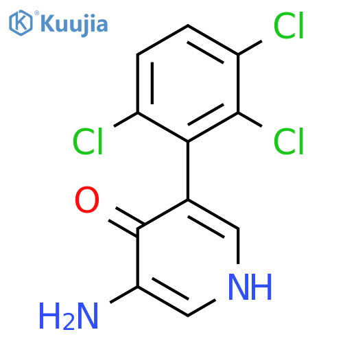 3-Amino-4-hydroxy-5-(2,3,6-trichlorophenyl)pyridine structure