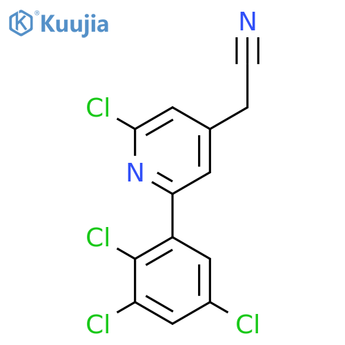 2-Chloro-6-(2,3,5-trichlorophenyl)pyridine-4-acetonitrile structure