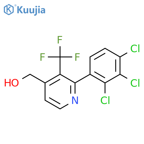 2-(2,3,4-Trichlorophenyl)-3-(trifluoromethyl)pyridine-4-methanol structure