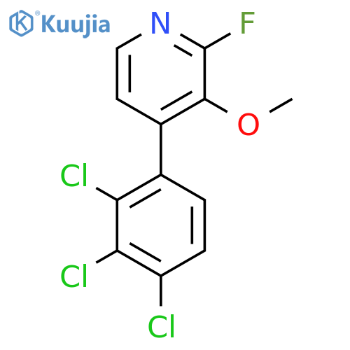 2-Fluoro-3-methoxy-4-(2,3,4-trichlorophenyl)pyridine structure