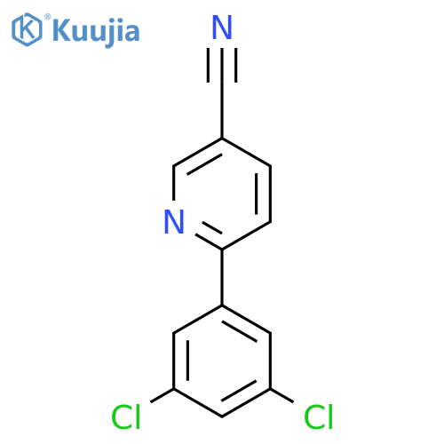 6-(3,5-Dichlorophenyl)nicotinonitrile structure