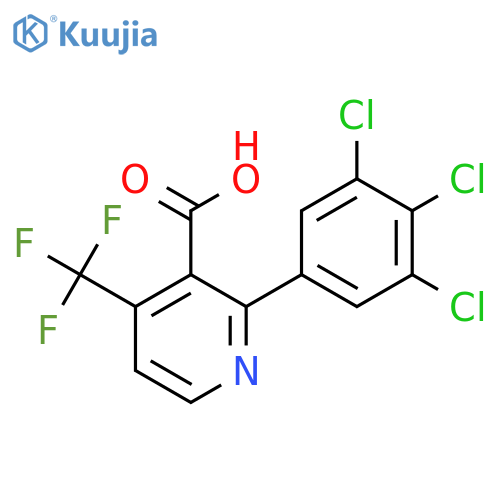 2-(3,4,5-Trichlorophenyl)-4-(trifluoromethyl)nicotinic acid structure
