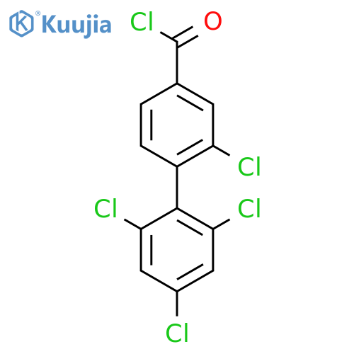 2,2',4',6'-Tetrachlorobiphenyl-4-carbonyl chloride structure