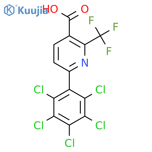 6-(Perchlorophenyl)-2-(trifluoromethyl)nicotinic acid structure