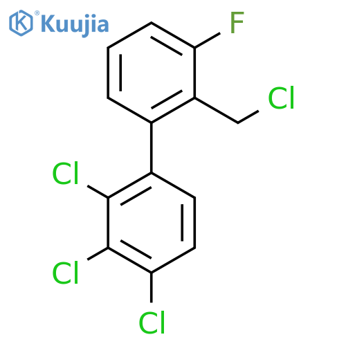 2'-(Chloromethyl)-3'-fluoro-2,3,4-trichlorobiphenyl structure