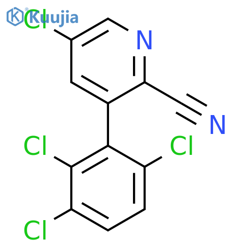 5-Chloro-3-(2,3,6-trichlorophenyl)picolinonitrile structure