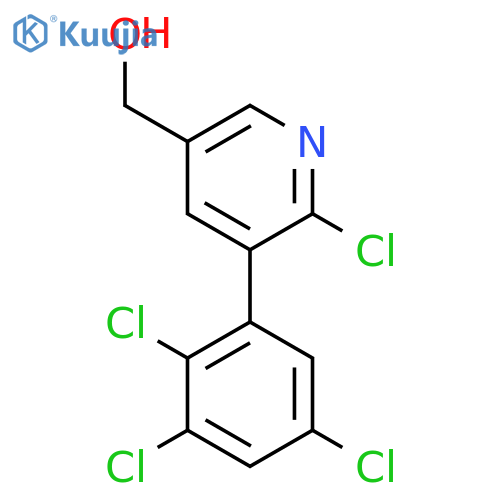 2-Chloro-3-(2,3,5-trichlorophenyl)pyridine-5-methanol structure