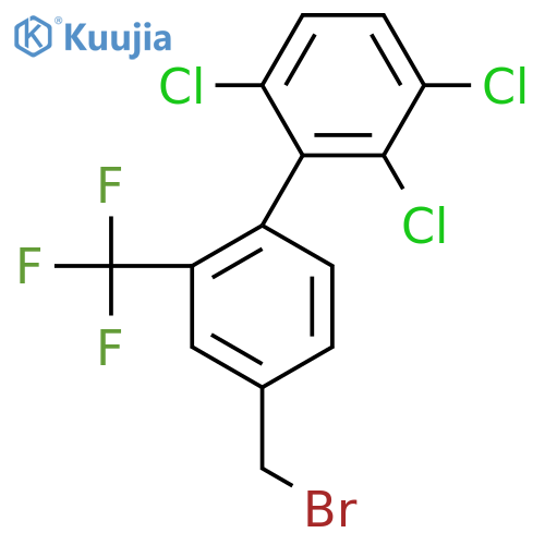 4'-(Bromomethyl)-2,3,6-trichloro-2'-(trifluoromethyl)biphenyl structure