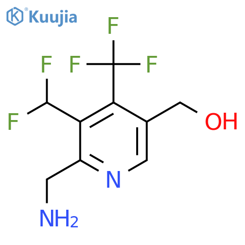 2-(Aminomethyl)-3-(difluoromethyl)-4-(trifluoromethyl)pyridine-5-methanol structure