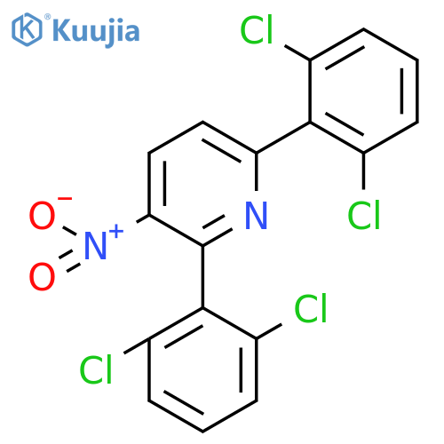 2,6-Bis(2,6-dichlorophenyl)-3-nitropyridine structure