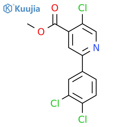 Methyl 5-chloro-2-(3,4-dichlorophenyl)isonicotinate structure