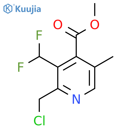 Methyl 2-(chloromethyl)-3-(difluoromethyl)-5-methylpyridine-4-carboxylate structure