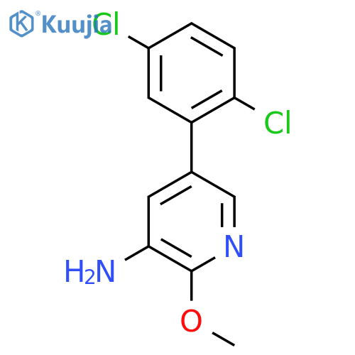 3-Amino-5-(2,5-dichlorophenyl)-2-methoxypyridine structure