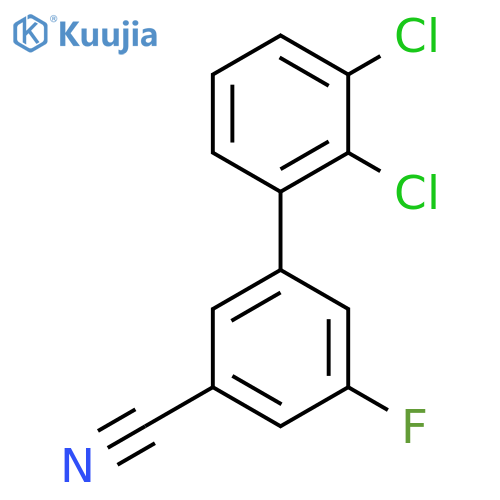2',3'-Dichloro-5-fluoro-biphenyl-3-carbonitrile structure