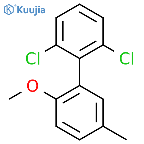 2,6-Dichloro-2'-methoxy-5'-methyl-biphenyl structure