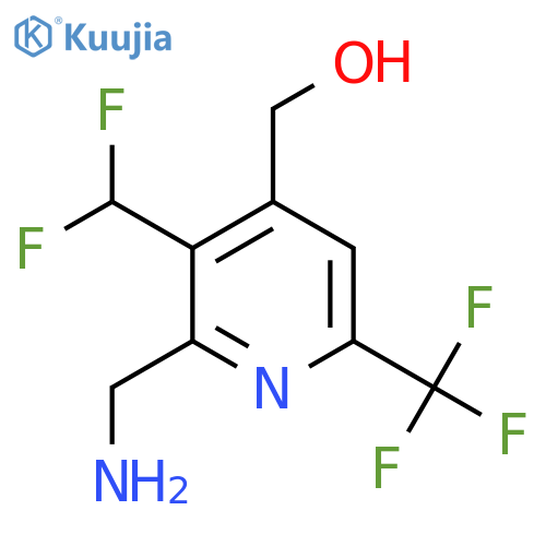 2-(Aminomethyl)-3-(difluoromethyl)-6-(trifluoromethyl)pyridine-4-methanol structure
