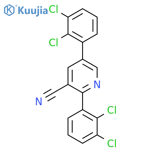 2,5-Bis(2,3-dichlorophenyl)nicotinonitrile structure