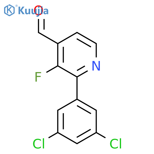 2-(3,5-Dichlorophenyl)-3-fluoroisonicotinaldehyde structure