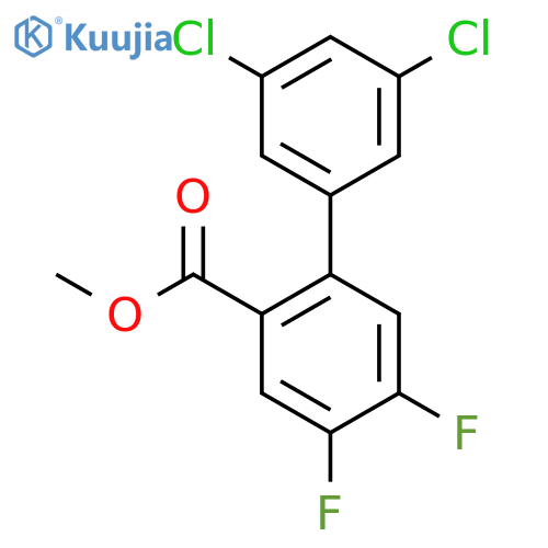 3',5'-Dichloro-4,5-difluoro-biphenyl-2-carboxylic acid methyl ester structure