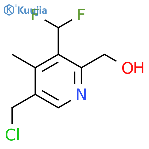 5-(Chloromethyl)-3-(difluoromethyl)-4-methylpyridine-2-methanol structure