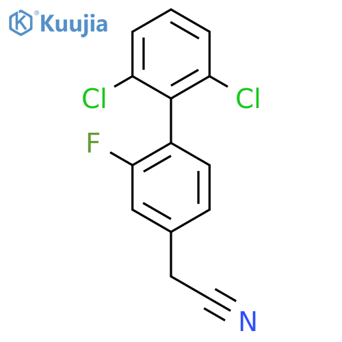 (2',6'-Dichloro-2-fluoro-biphenyl-4-yl)-acetonitrile structure