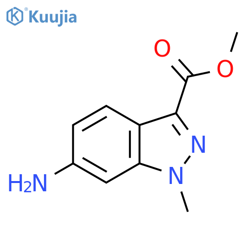 Methyl 6-amino-1-methyl-1H-indazole-3-carboxylate structure