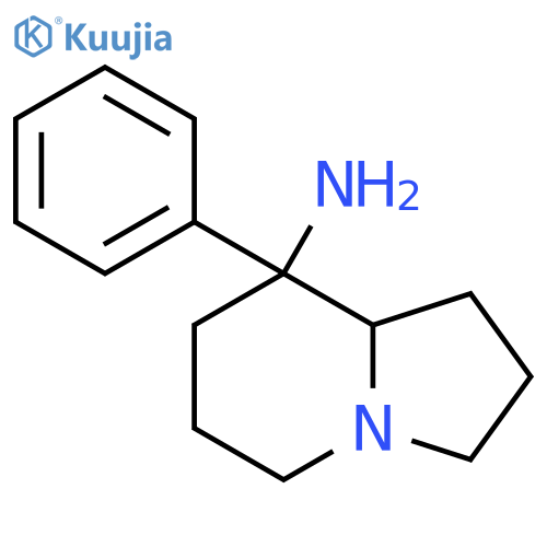 8-Phenyloctahydroindolizin-8-amine structure