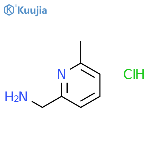 (6-Methylpyridin-2-yl)methanamine hydrochloride structure