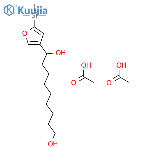 1,9-Nonanediol, 1-[5-(trimethylsilyl)-3-furanyl]-, diacetate structure