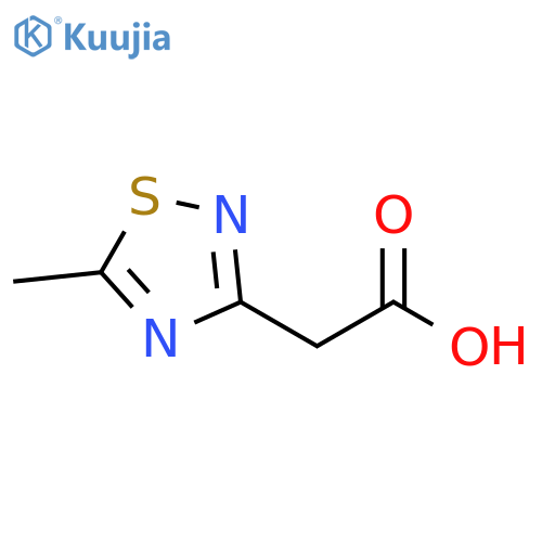 2-(5-methyl-1,2,4-thiadiazol-3-yl)acetic acid structure
