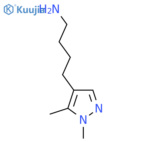 4-(1,5-dimethyl-1H-pyrazol-4-yl)butan-1-amine structure
