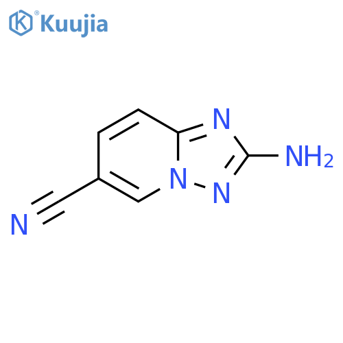 2-amino-1,2,4triazolo1,5-apyridine-6-carbonitrile structure