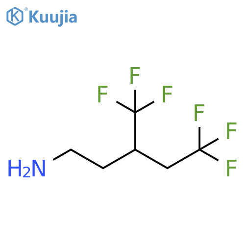 1-Pentanamine, 5,5,5-trifluoro-3-(trifluoromethyl)- structure