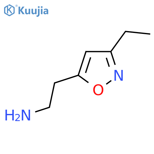 2-(3-Ethyl-1,2-oxazol-5-yl)ethan-1-amine structure